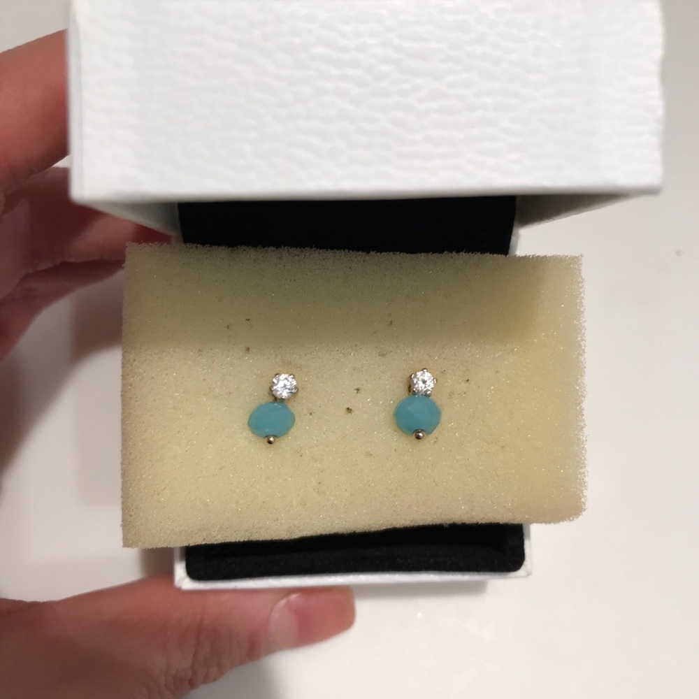 Aquamarine Stud Earrings